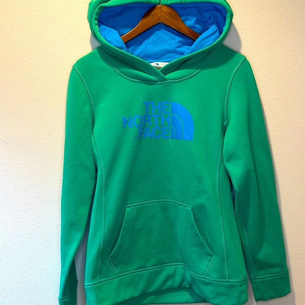 North Face Womens Green Pullover Hoodie